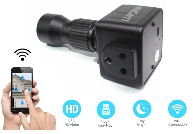 Мини-камера Wi-Fi для мобильных устройств с разрешением FULL HD и 20-кратным оптическим зумом