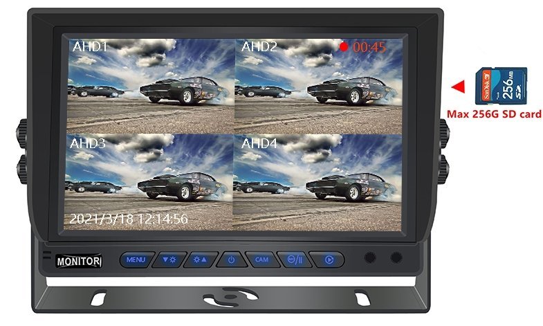 гибридный 7-дюймовый HD-монитор - поддержка SD-карты 256 ГБ