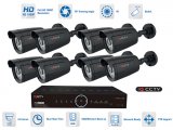 8-канальный комплект CCTV - 8x 1080P камера с 20-метровым ИК + 