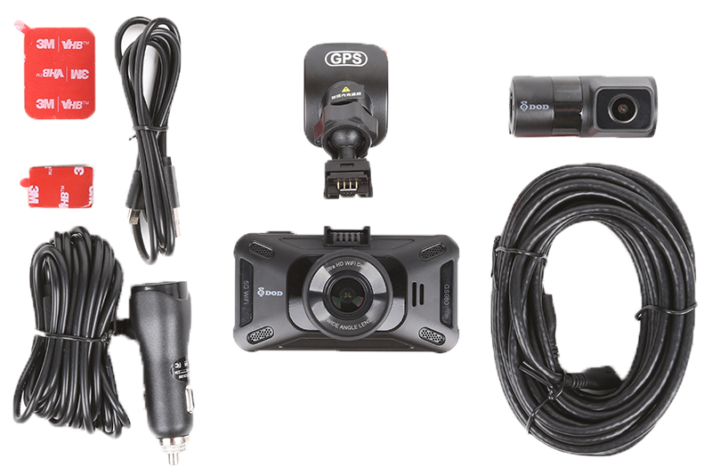 Автомобильная камера DOD GS980D - комплектация