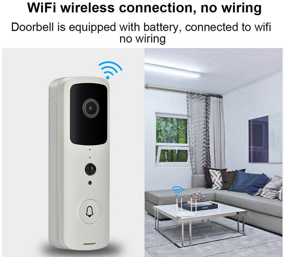беспроводной дверной звонок - дверной звонок WiFi с обнаружением движения и HD-камерой