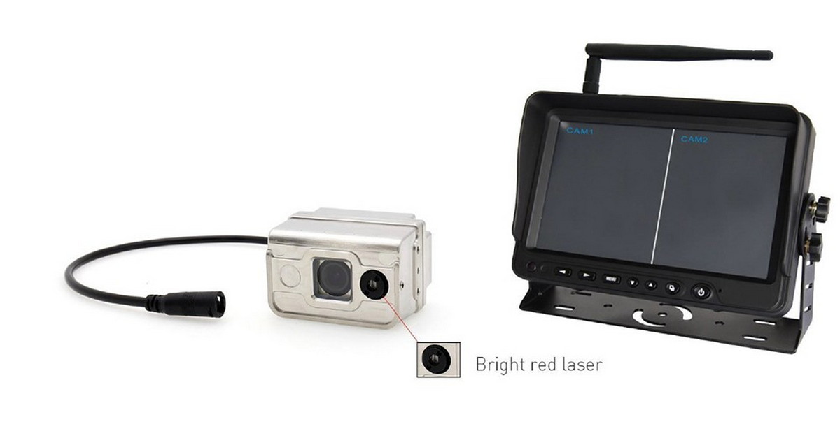 комплект камер безопасности для вилочного погрузчика с лазером