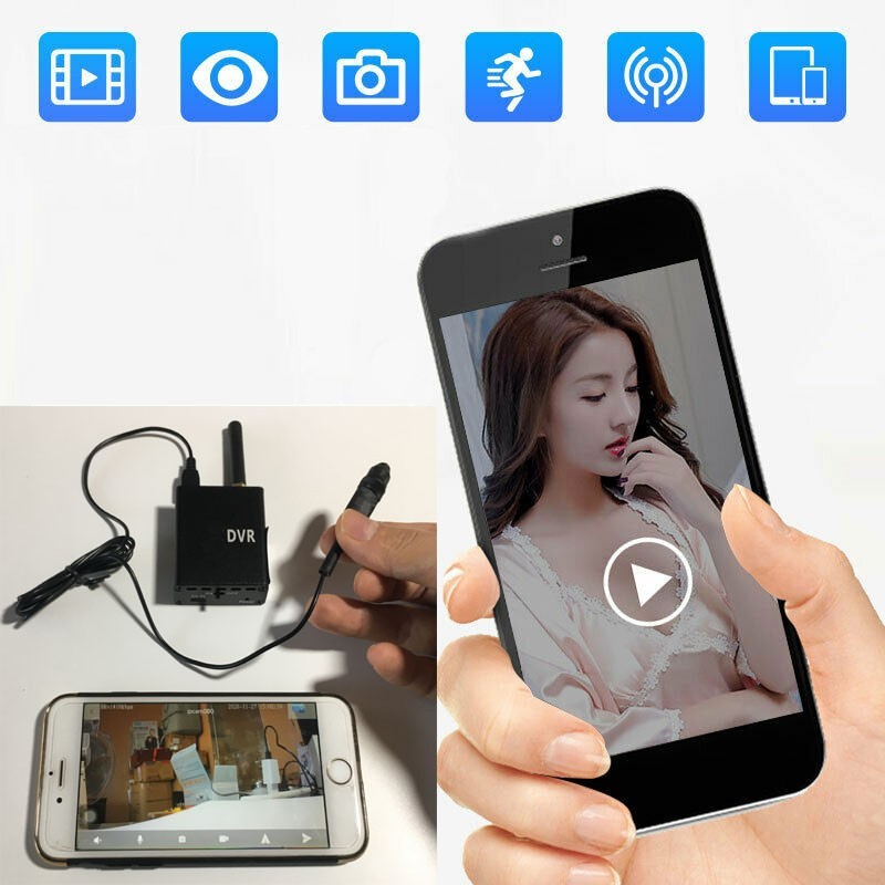 Мониторинг мини-камеры-обскуры Full HD через мобильный телефон