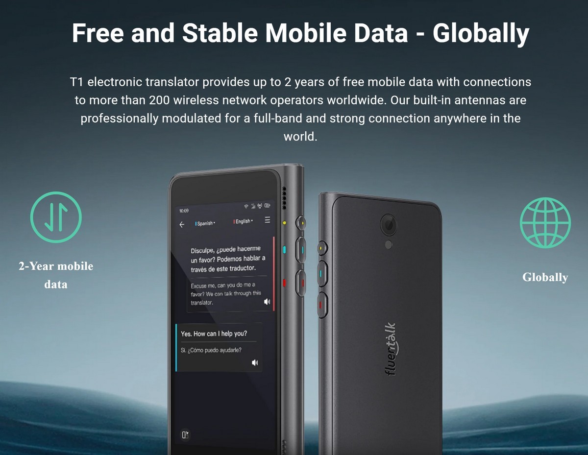 переводчик - бесплатные и стабильные мобильные данные - по всему миру