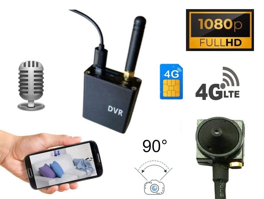 Мини-шпионская камера наблюдения через мобильное устройство 3g 4g SIM