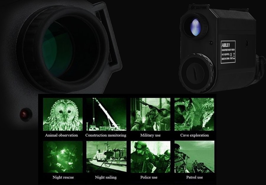 монокулярный телескоп с ночным видением и камерой