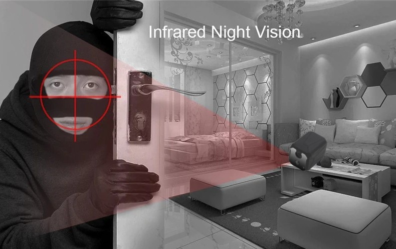 скрытая шпионская камера с ночным видением 10M