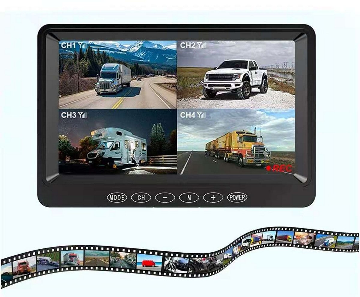 Автомобильный видеорегистратор с диагональю 7 дюймов - запись на SD-карту