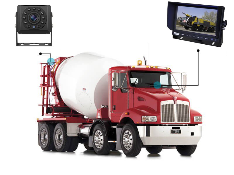 система реверсивной камеры с HD-камерой для грузовиков