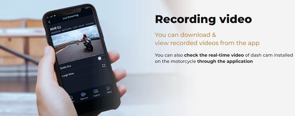 мотоциклетная камера - приложение для облачной записи