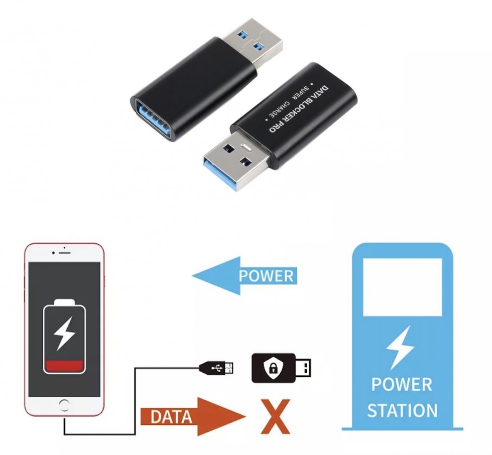 Защита мобильного смартфона при зарядке от USB - Data Blocker Pro